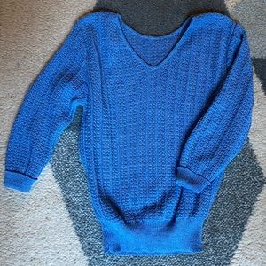 Vintage Deadstock 1970s Kate Collins Periwinkle Sweater